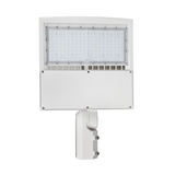 LFD Lighting 150W White Housing LED Parking Lot Light-140 LM/W-AC 100~277V-300W Metal Halide Equivalent-CCT 5000K-DLC 5.1+UL Listed