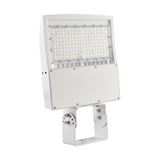 LFD Lighting 150W White Housing LED Parking Lot Light-140 LM/W-AC 100~277V-300W Metal Halide Equivalent-CCT 5000K-DLC 5.1+UL Listed