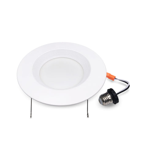 LFD Lighting 6 inch 15W Led Recessed Retrofit Downlight-1200 Lumens-AC 100-277V-5CCT Selectable-E26 Screw Base Adaptor