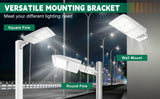 LFD Lighting 300W White LED Parking Lot Light-42,000 Lumens-AC 100~277V-Slip Fitter Mount-1000W Metal Halide Equivalent-5000K-DLC UL Listed