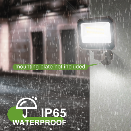 LFD Lighting 15/20/35W Wattage Selectable Led Flood Light-CCT 3000K/4000K/5000K-Slip Fitter Mount/Yoke Mount-DLC 5.1+UL-5 Years Warranty