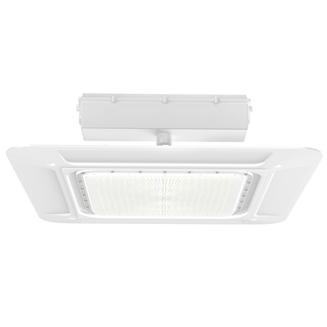 LFD Lighting 240W LED Canopy Gas Station Light-Color Temperature-CCT 5700K-Surface Mount-Lumen Output 43200 Lumens (1000W HID/HPS Replacement)  IP65 Waterproof 120-277V-DLC UL Listed