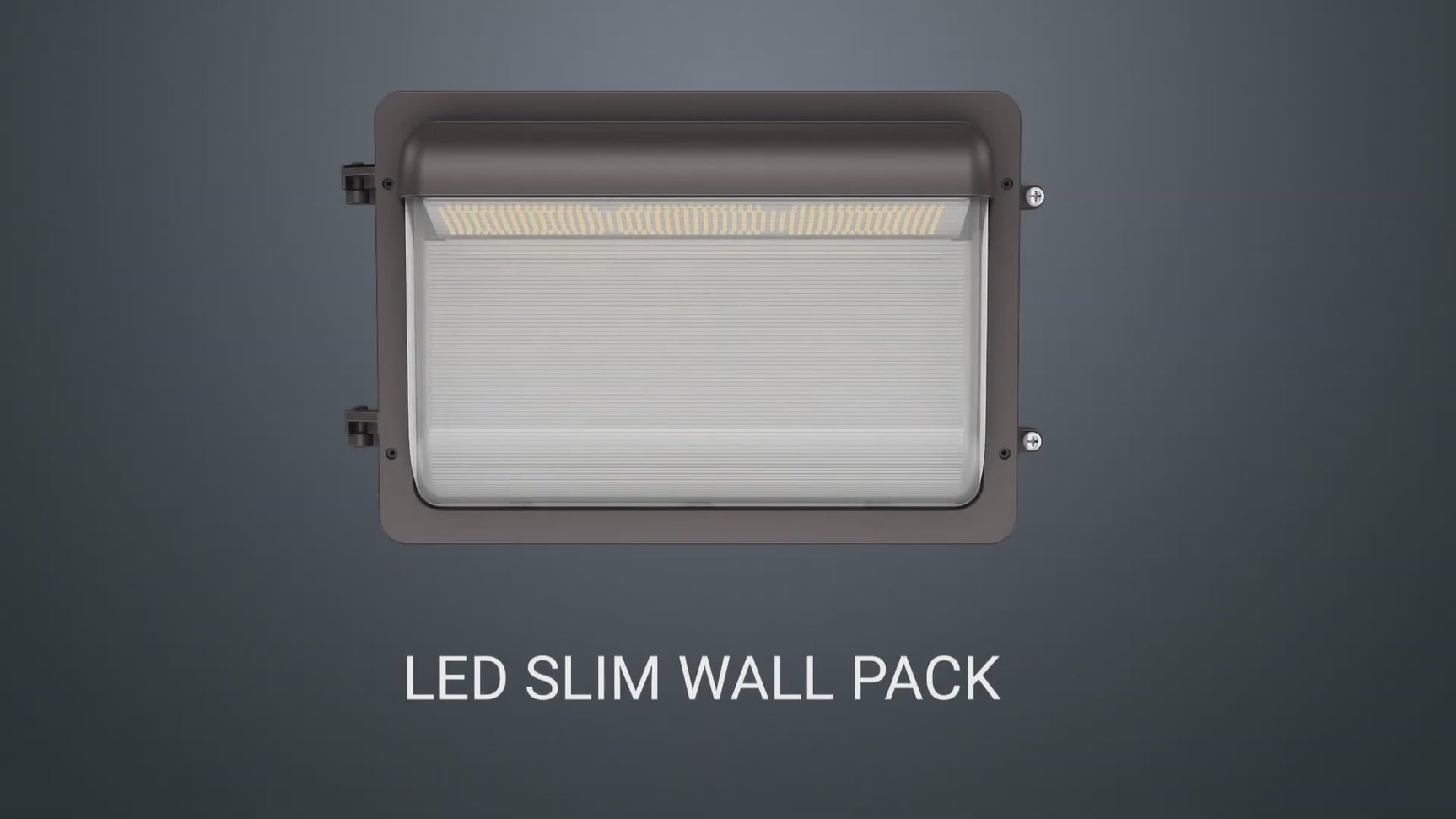 LFD Lighting 80/100/120W Wattage Selectable-LED Wall Pack Look Contractor Select CCT 3000/4000/5000K-Compatible Photocell-UL+DLC 5.1