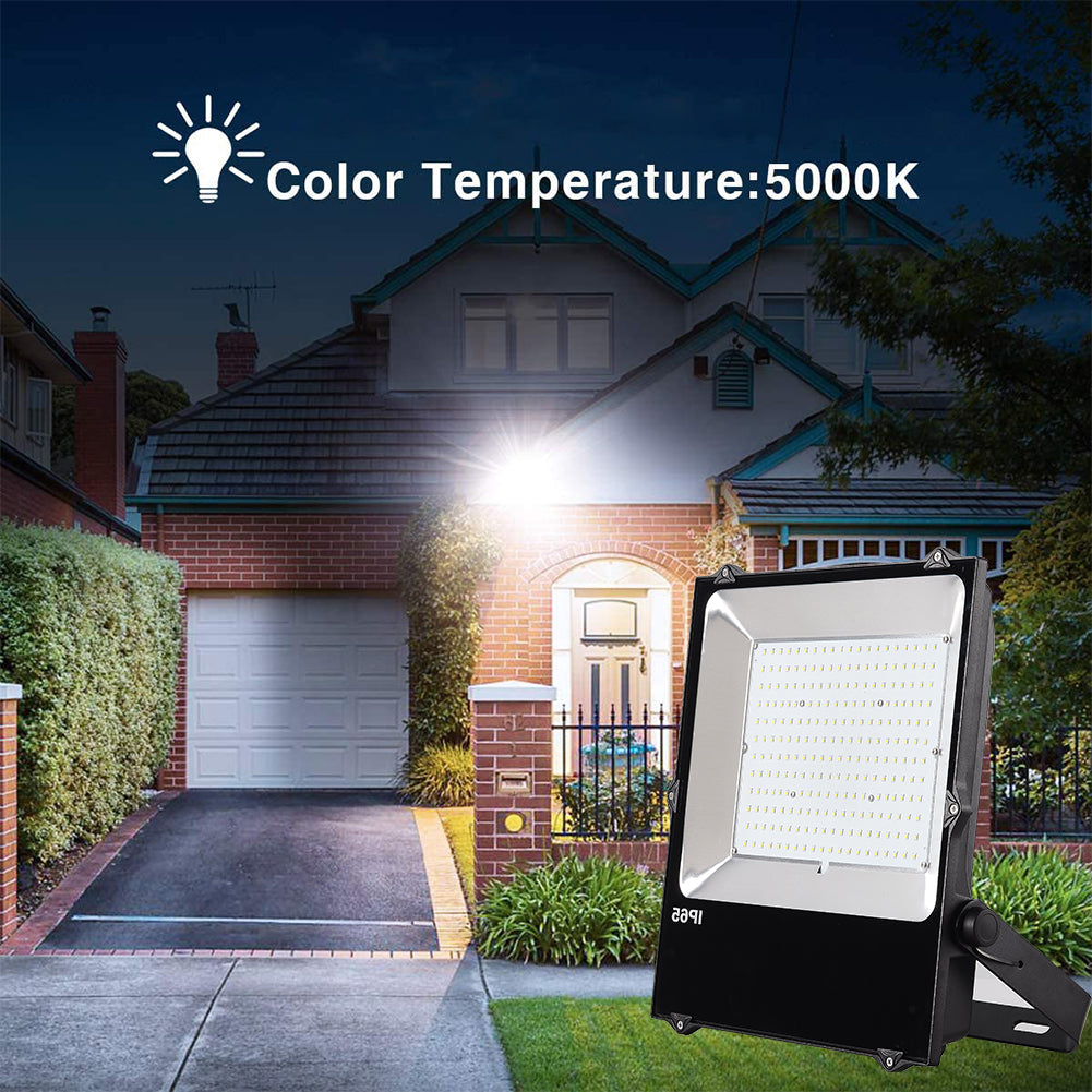 200W LED Flood Lights-28000LM 5000K Daylight-400W MH/HPS Equiv-IP65 Waterproof-Outdoor Security Floodlights-ETL DLC