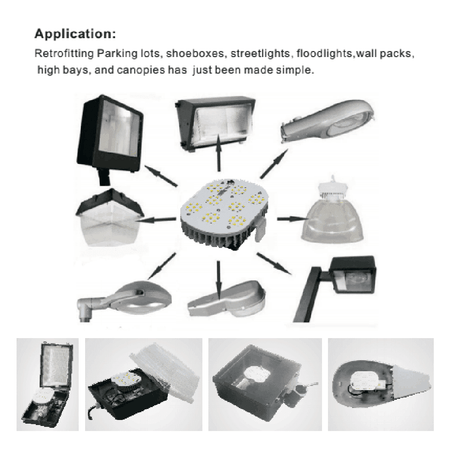 LED Retrofit Kits 80W 120W 150W 300W- E39 Base - Meanwell driver- DLC&UL Certified 100,000 Hour Rating - TANLITE